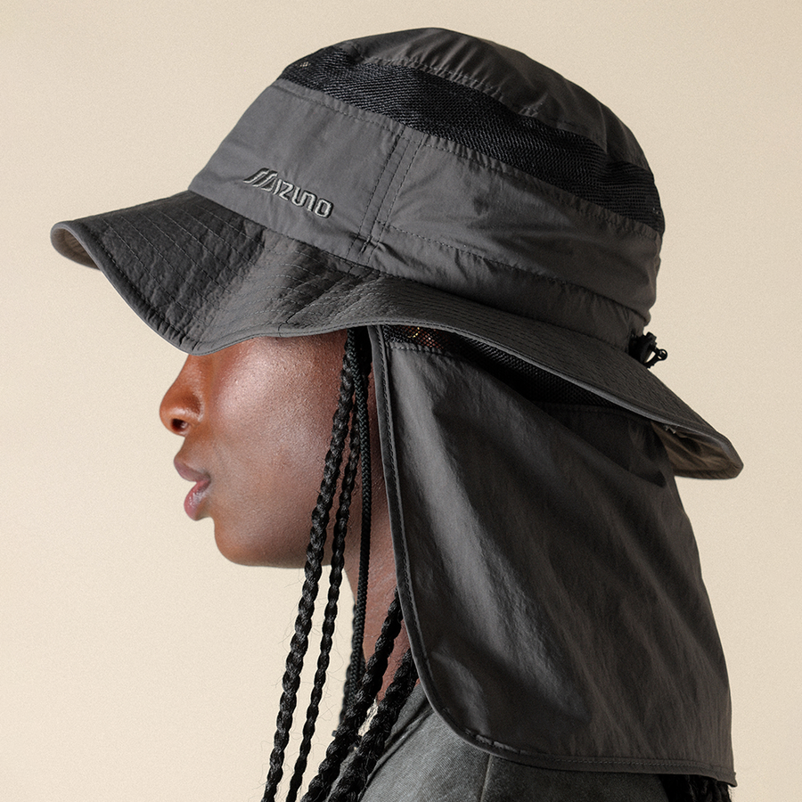 Mizuno SUNSHADE HAT Ash  Black
